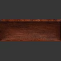 Solid Mahogany Wood Outdoor Bench With Carved Armrests And Classic Sturdy Legs