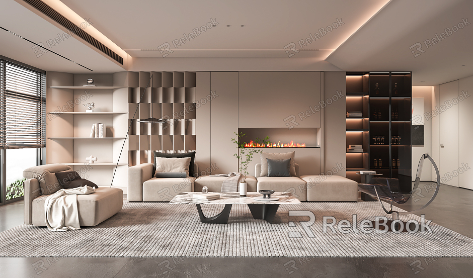 modern living room model