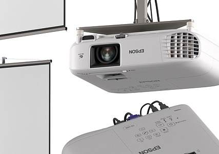 Modern Projector Close-up 3d model