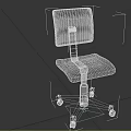 Modern Black Office Chair With Swivel Wheels Adjustable Height And Ergonomic Design