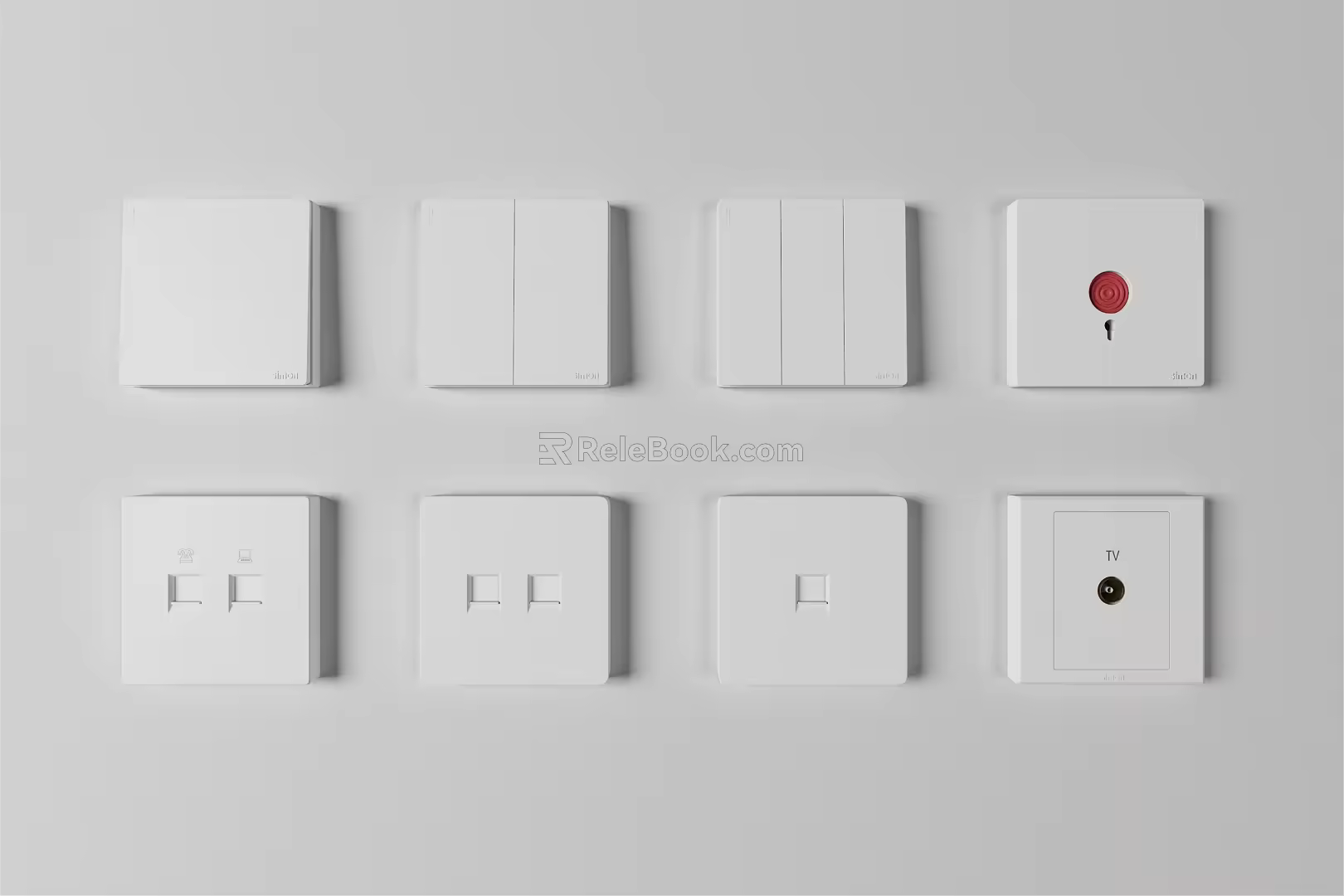 Modern Switch Socket 3d model