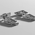Stainless Steel Metal Hinges With Screws And Mounting Components For Furniture