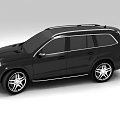 Black Mercedes SUV Modern Exterior Design With Sleek Body And Alloy Wheels