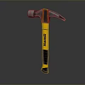 Sturdy Gray Hammer With Yellow Black Handle And Hamr Brand Logo Design
