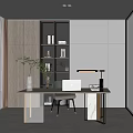 Modern study 3d model
