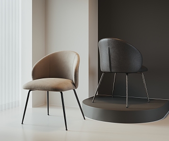 Modern single chair 3d model