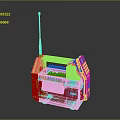 Portable Gray Weapon Control Unit With Antenna And Display Screen