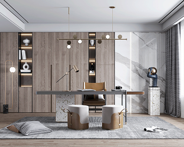 Light Luxury Study 3d model