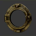 Vintage Brass Circular Door Knocker For Home Decor And Daily Use