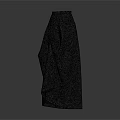Black Long Flowy Skirt With Minimalist Design And Soft Fabric For Everyday Use
