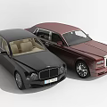 Luxury Black and Burgundy Sedan Cars Featuring Elegant Exterior Design