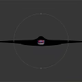 Futuristic Spacecraft With Aerodynamic Design And Violet Blue Sheen For Interstellar Exploration