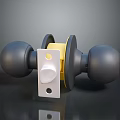 Modern Minimalist Lighting Fixture Combination With Black Spherical Shades And White Yellow Accent Panels