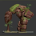 Modern Game The Monster of the Colors Stone Man Puppet Watcher 3d model