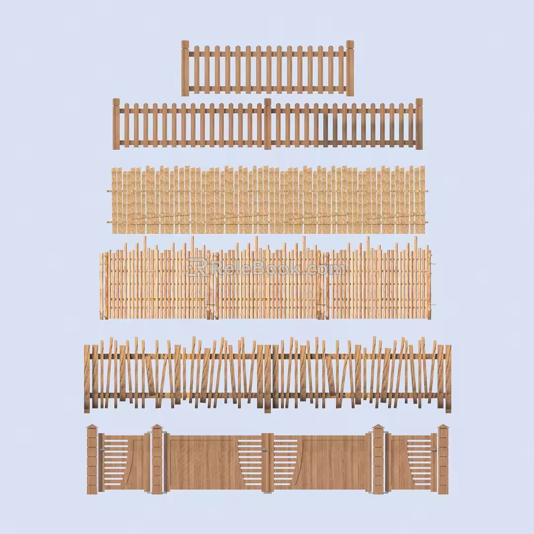 Fence Guardrail 3d model