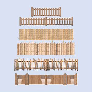 Fence Guardrail 3d model