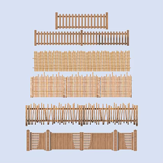 Fence Guardrail 3d model