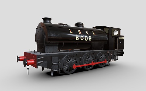 steam locomotive old locomotive steam locomotive 3d model