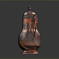 Vintage Copper Teapot With Intricate Decorative Patterns Traditional Design And Elegant Craftsmanship