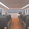 Modern Yacht With Blue Canopy White Hull Red Accents On Water