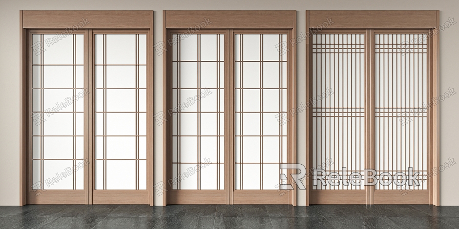 Japanese-style sliding door model