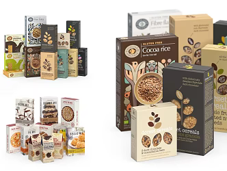 Modern cereal 3d model