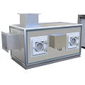 Various Types of Industrial Equipment Including Ventilation Units and Control Cabinets