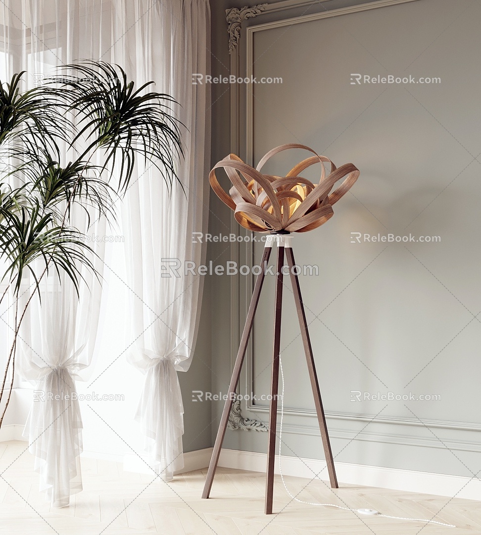 Italian Light Luxury Floor Lamp 3d model