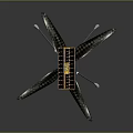 Advanced Solar Powered Drone With Carbon Fiber Rotors And Landing Gear