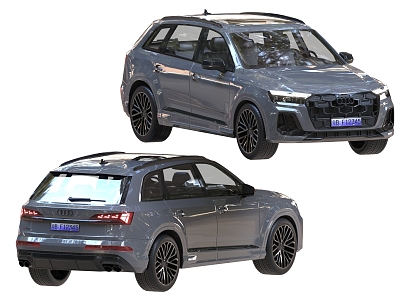 2024 Audi SQ7 Audi cars 3d model