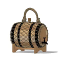 Decorative Wooden Barrel Water Dispenser With Rope Decoration Wooden Stopper And Faucet Stand