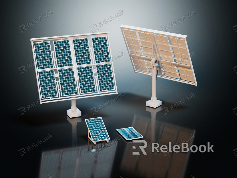 Modern solar panel solar power system solar equipment model