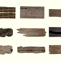 Garden Landscape Design Using Various Colored Wooden Planks With Natural Textures