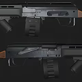 Realistic submachine gun 3D model 3d model