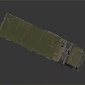Green Military Communication Truck With Long Antenna Enclosed Cargo And Ladder