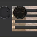 Industrial Equipment Featuring Mobil And Castrol Oil Drums On Wooden Pallet