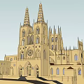 Ancient Gothic Architecture Featuring Spires Arched Windows And Ornate Carvings