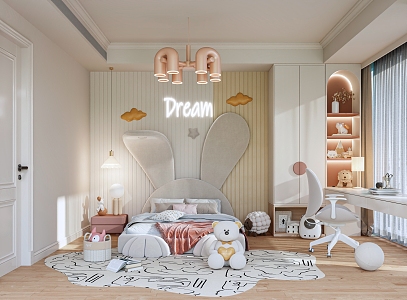 Children's Room Daughter Room 3d model