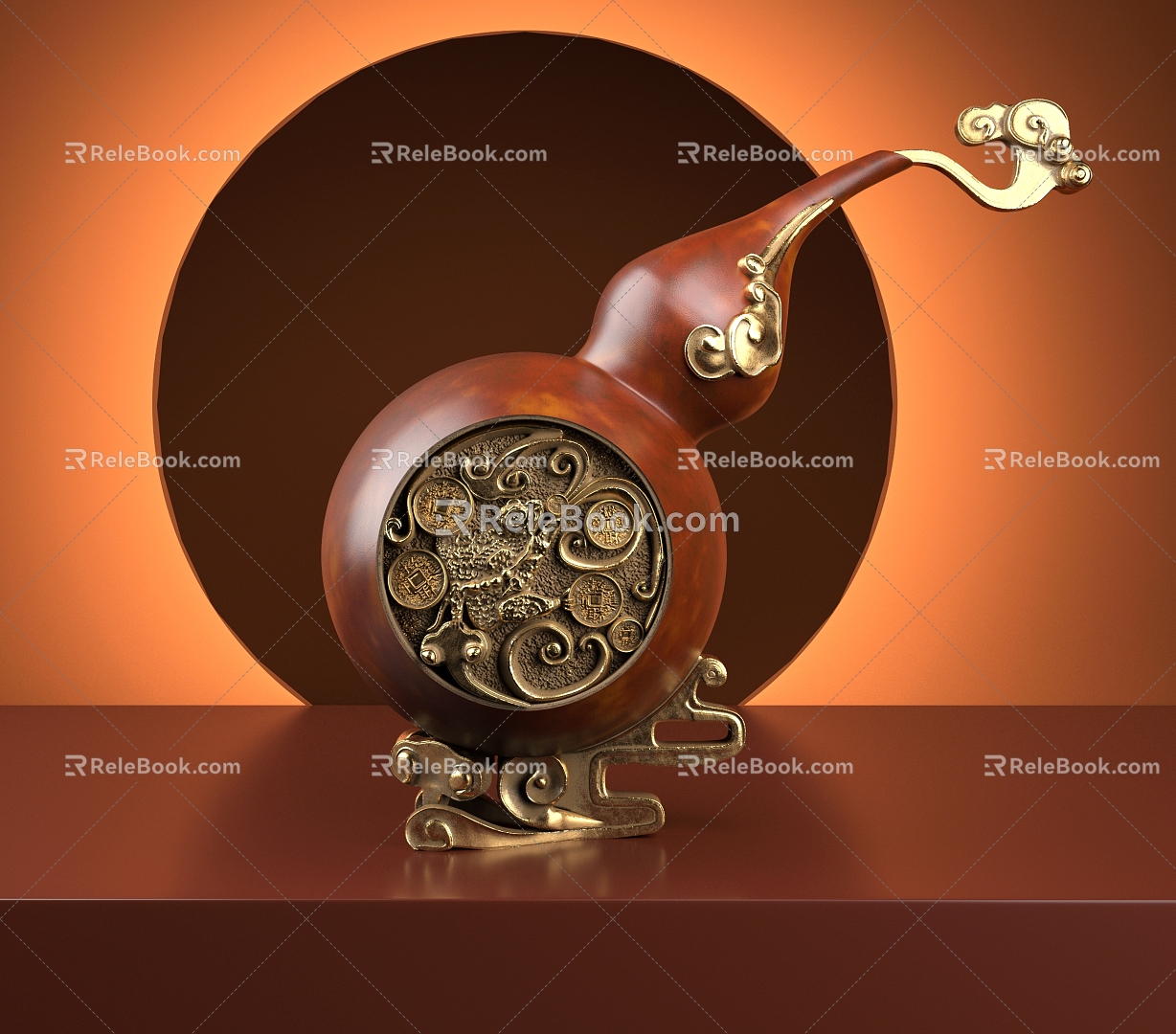 gourd ornaments 3d model