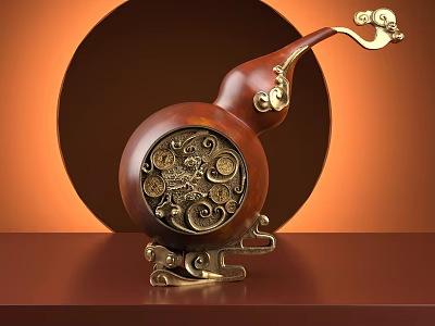 gourd ornaments 3d model