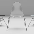 Sleek Leisure Chairs In Black Blue With Metal Legs Modern Design For Home Use