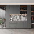Modern Italian Wine Cabinet Sideboard 3d model