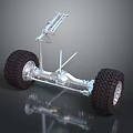 Off Road Vehicle Tires With Heavy Duty Suspension System And Metal Axle