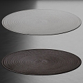 Rif Round Carpet Fabric Carpet Simple Carpet 3d model