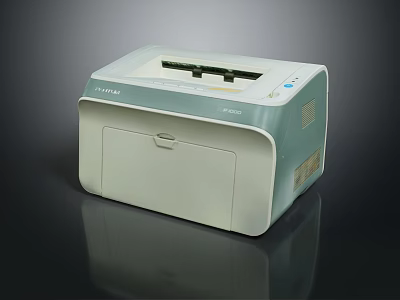 Modern printer laser printer bill printer dot matrix printer 3d model