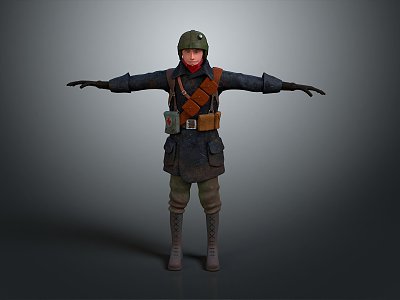 Soldiers World War II Soldiers World War II German Soldiers World War II German Soldiers Military Mercenaries 3d model