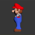 Mario Game Character Toy Figure With Red Hat Blue Overalls White Gloves And Brown Shoes