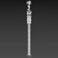 Industrial Equipment Tower Structure with High Strength Metal Framework Antennas and Sensors