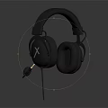 Gray Wired Over Ear Headphones With Soft Ear Cushions And Modern Comfortable Design