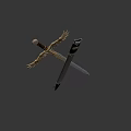 Connor's Sword Cold Weapon 3d model